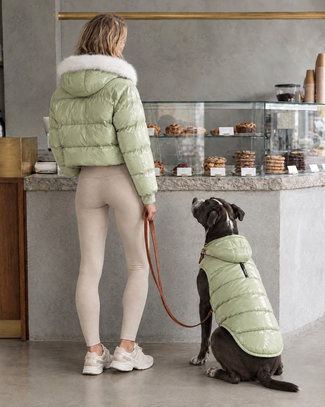 The bakery stop. Imaginary AI-generated Aritzia x Reale Actives campaign.