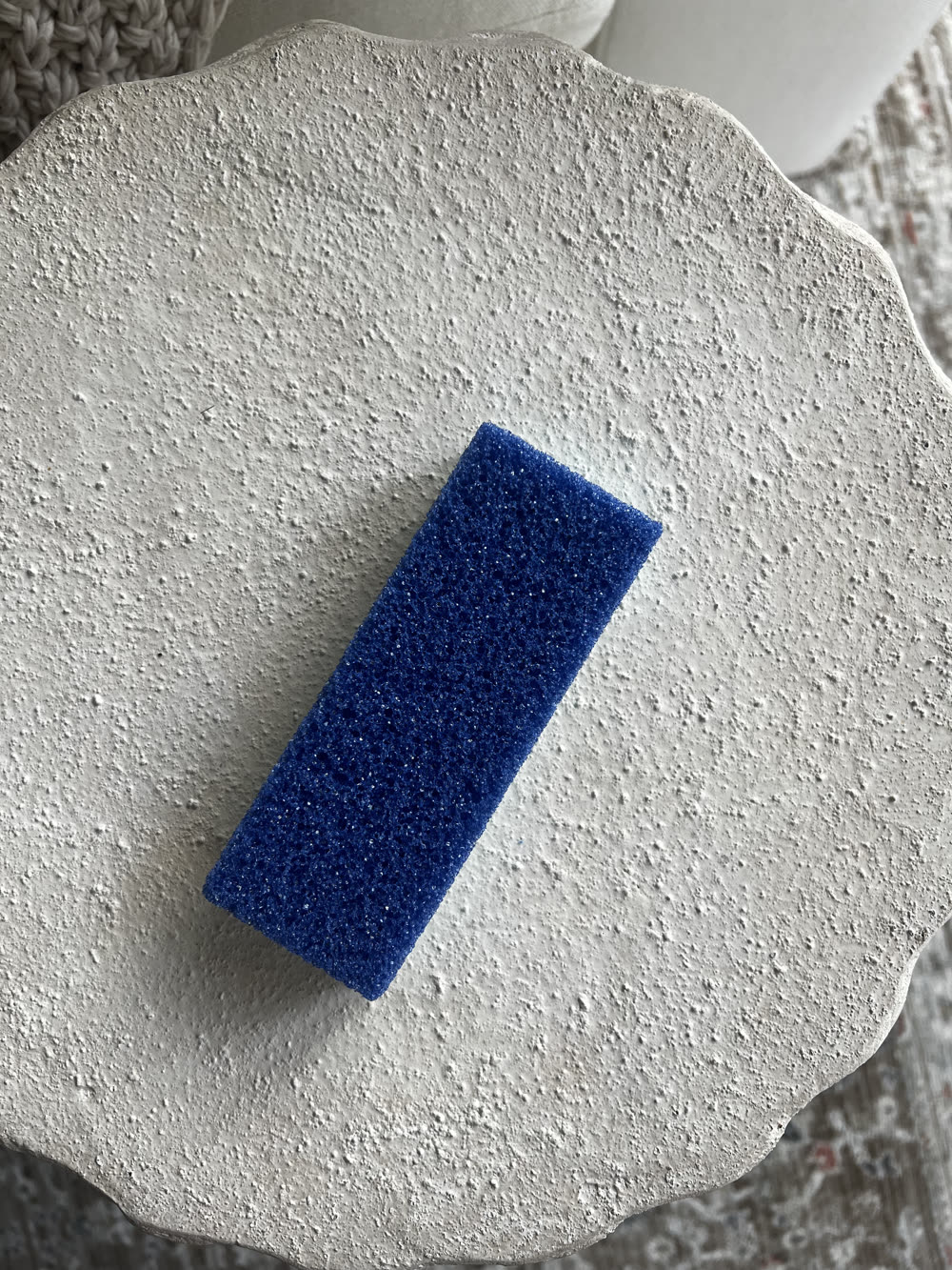 The raw iPhone photo of the foot file product before any template was applied
